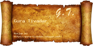 Gura Tivadar névjegykártya